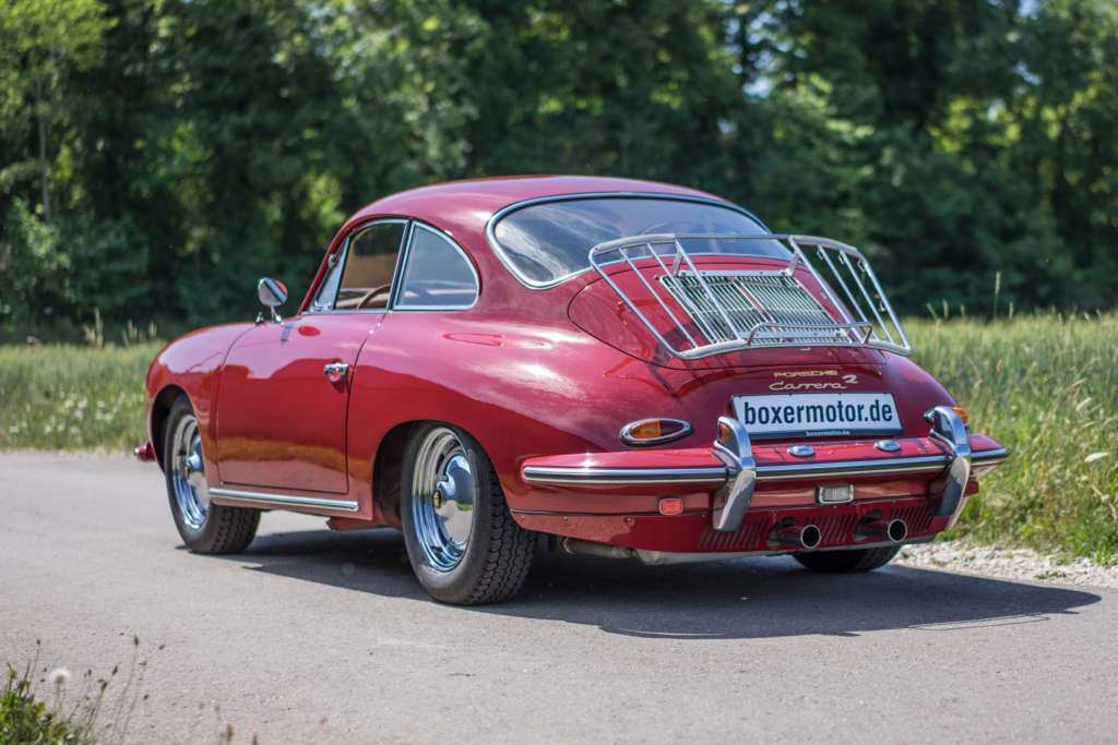 Interior view of the Porsche 356