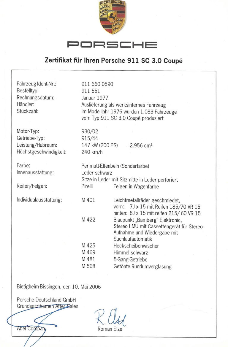 Porsche 911 Carrera 3,0