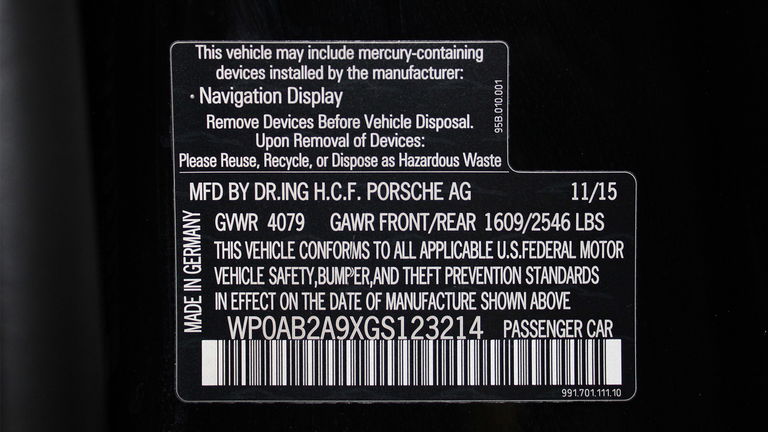 Porsche 991 Carrera S