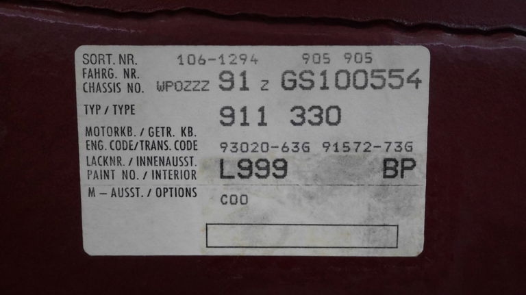 Porsche 911 Carrera 3.2