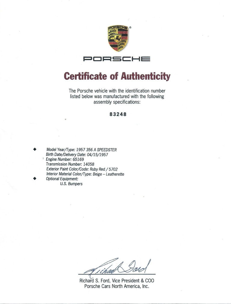 Porsche 356 A 1600 Speedster