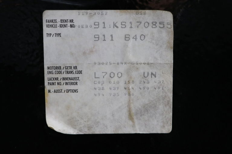 Porsche 911 Carrera 3.2 WTL