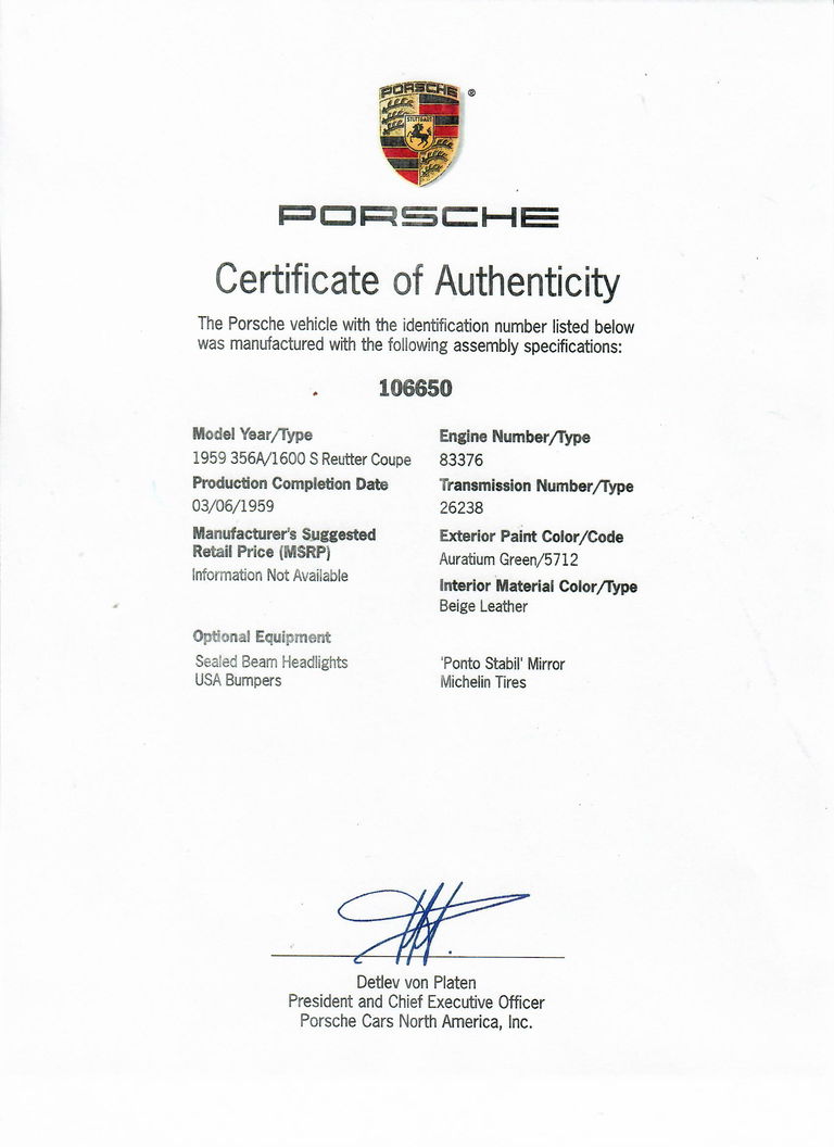 Porsche 356 A 1600 Super