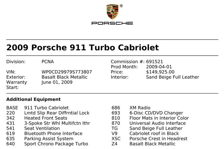 Porsche 997.2 Turbo