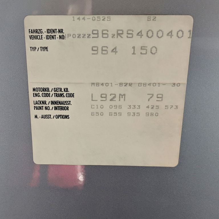 Porsche 964 Jubiläumsmodell „30 Jahre 911“