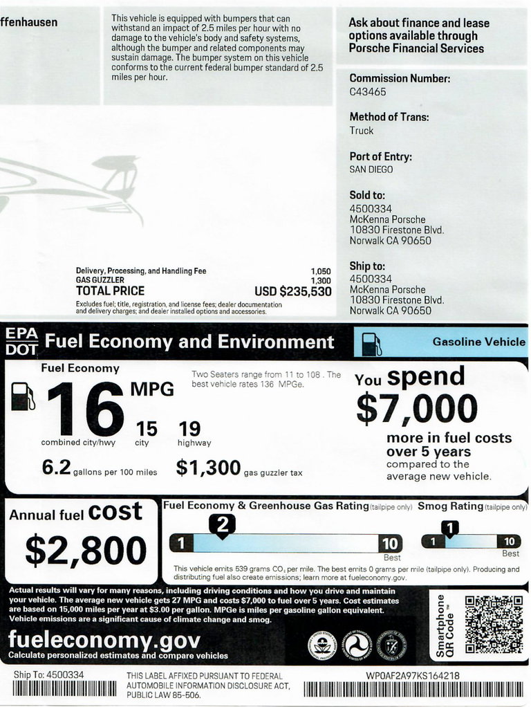 Porsche 991.2 GT3 RS