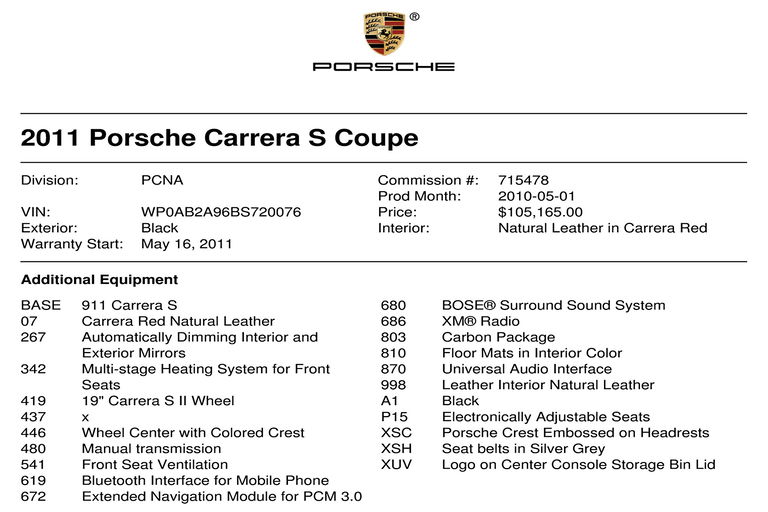 Porsche 997.2 Carrera S
