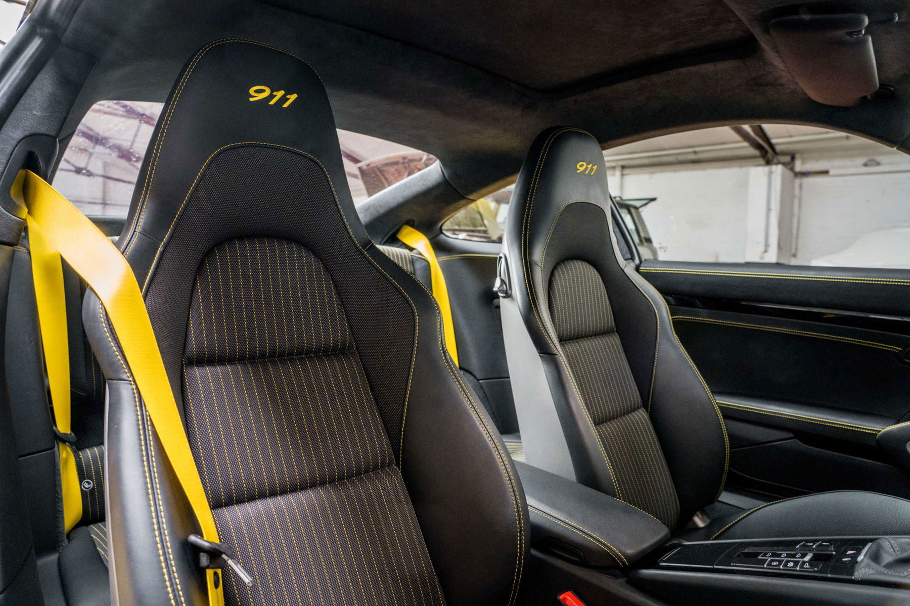 Porsche Sitzmuster Flanell/Nadelstreifen im 991 Carrera T