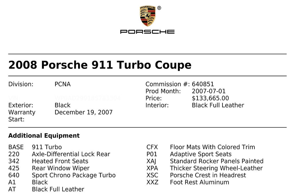 Porsche 997 Turbo