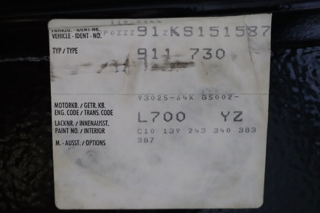 Porsche 911 Carrera 3.2 Speedster