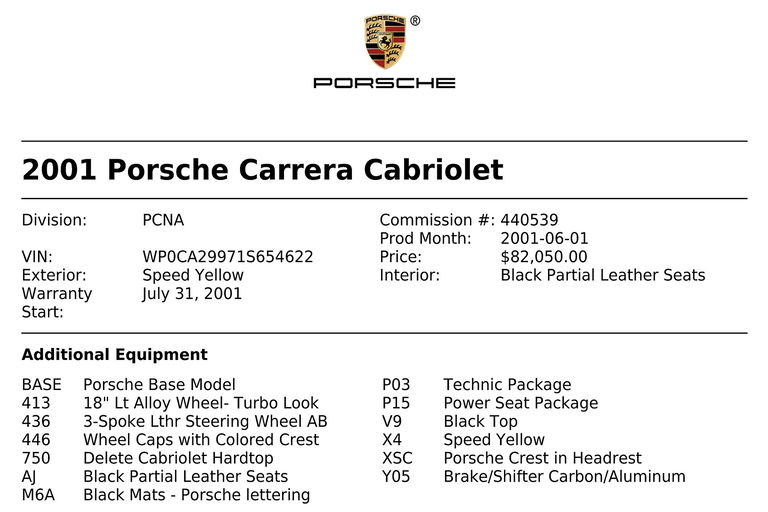 Porsche 996.2 Carrera