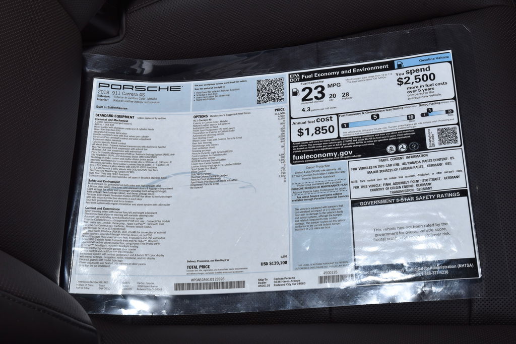 Porsche 991.2 Carrera 4S