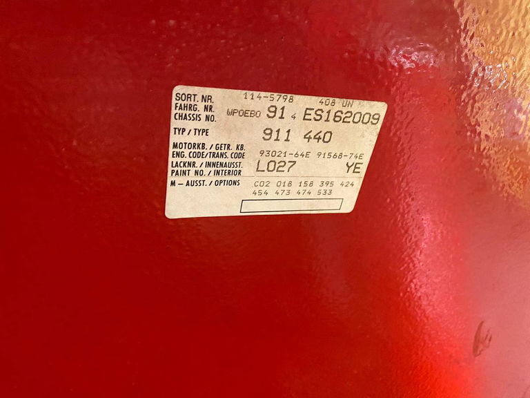 Porsche 911 Carrera 3.2 (US)