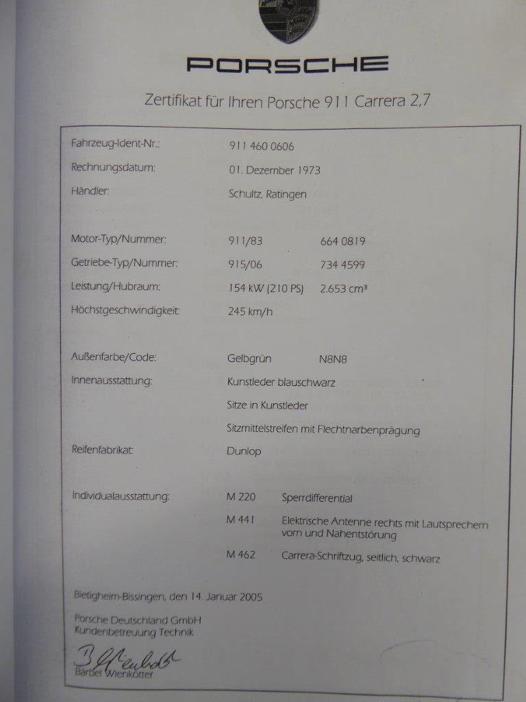 Porsche 911 Carrera 2,7