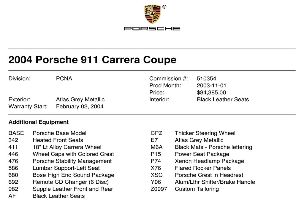 Porsche 996.2 Carrera