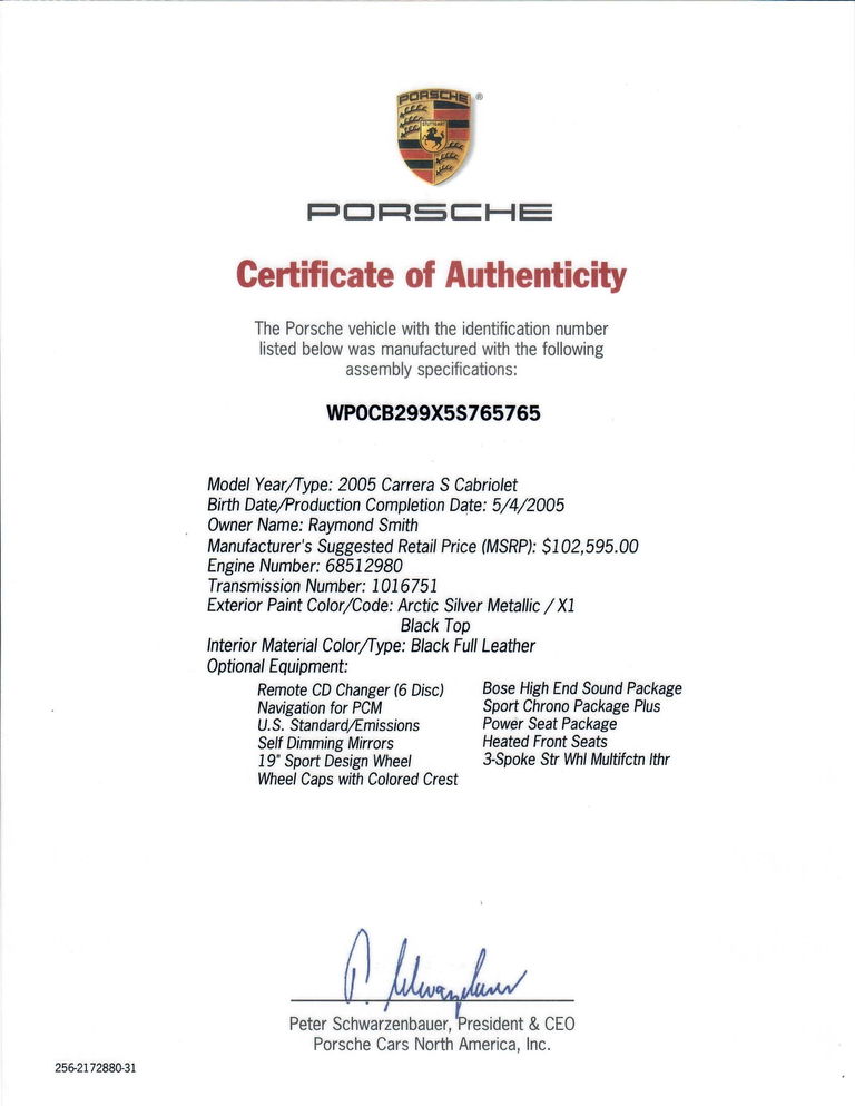 Porsche 997 Carrera S