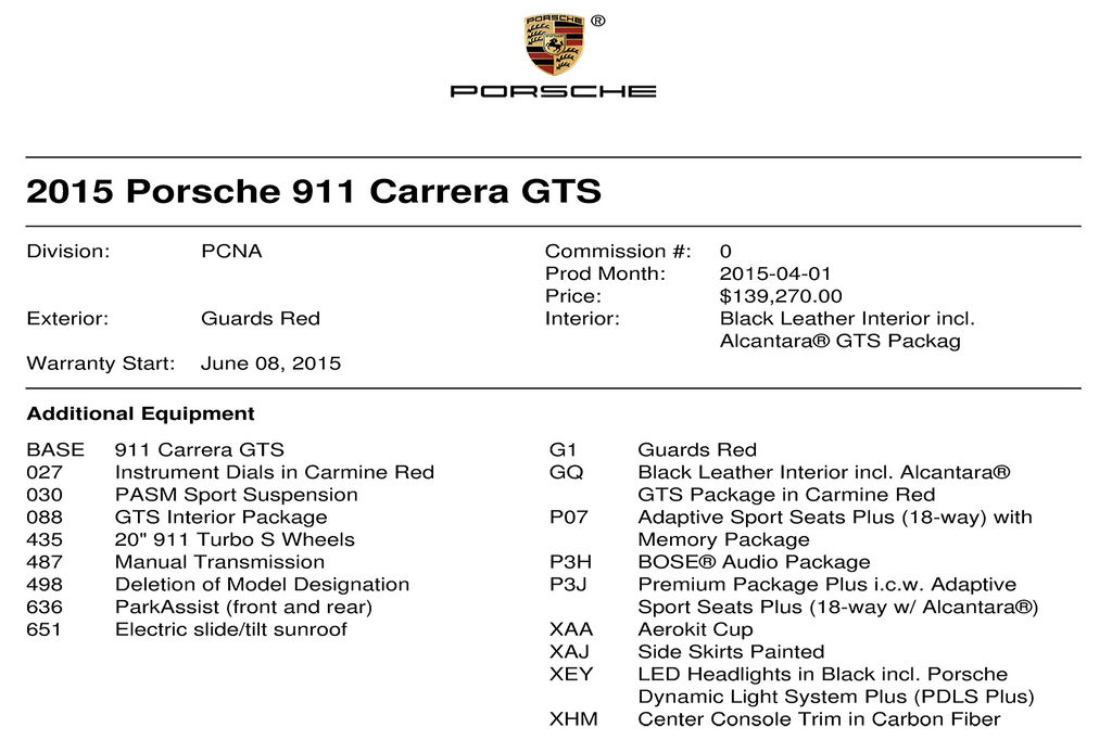 Porsche 991 Carrera GTS