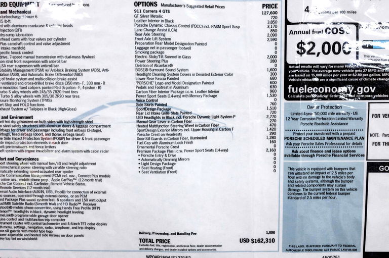 Porsche 991.2 Carrera 4 GTS