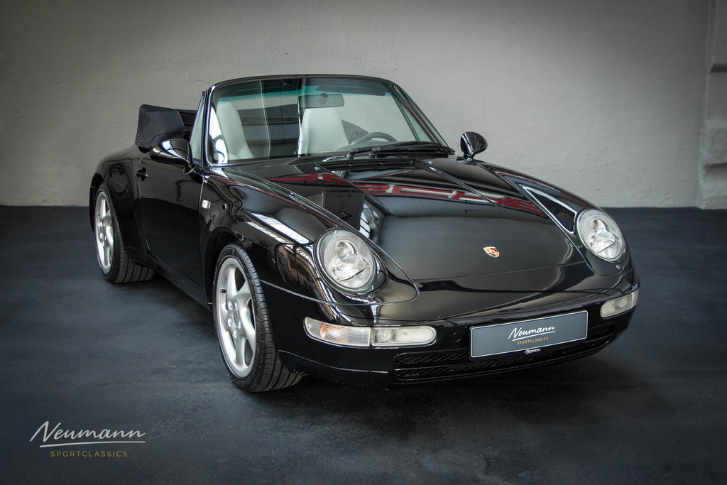 Porsche 993 Carrera 2 Cabrio in Schwarz gebraucht kaufen!