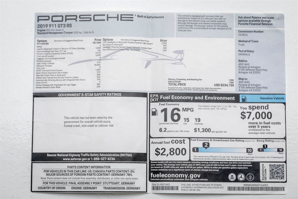 Porsche 991.2 GT3 RS