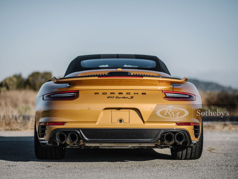 2019 Porsche 911 (991) Turbo S Cabriolet Exclusive Series in Golden Yellow Metallic