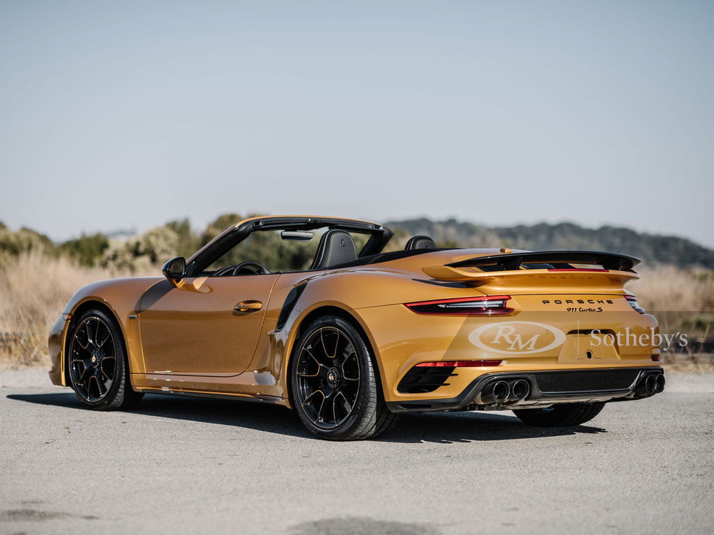 2019 Porsche 911 (991) Turbo S Cabriolet Exclusive Series in Golden Yellow Metallic