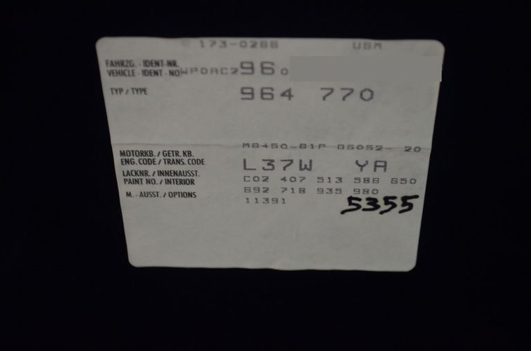 Porsche 964 Turbo 3,6