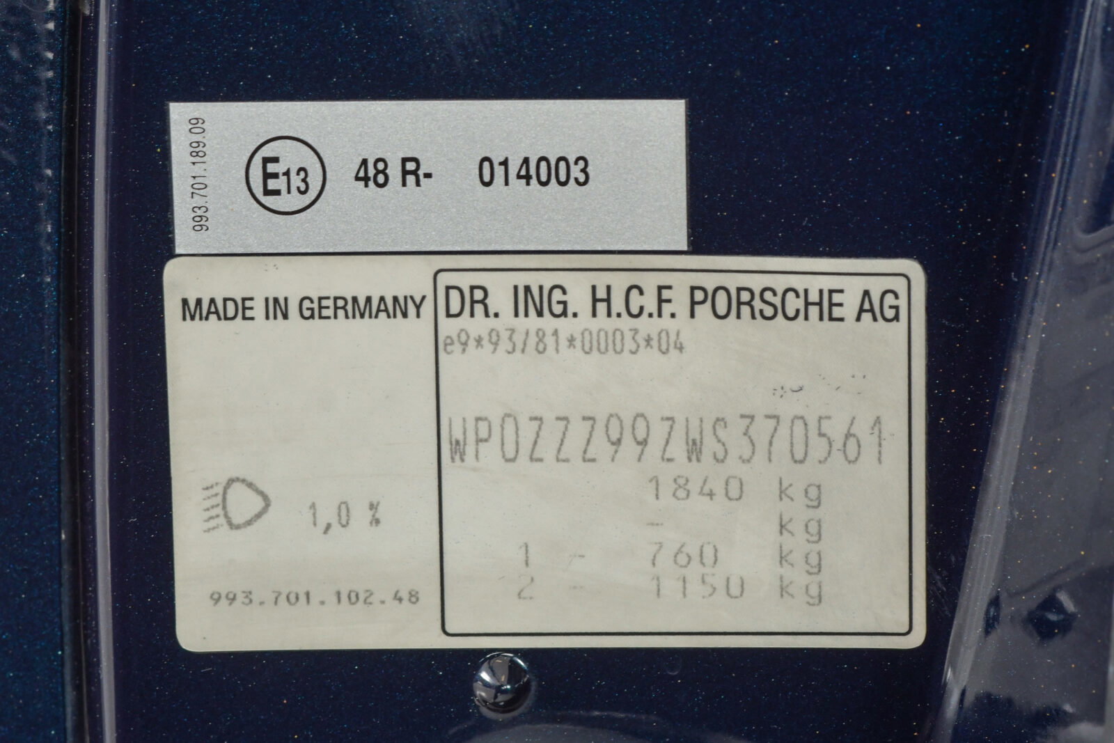 Porsche 993 Turbo WLS 2 1998 - elferspot.com - Marketplace for