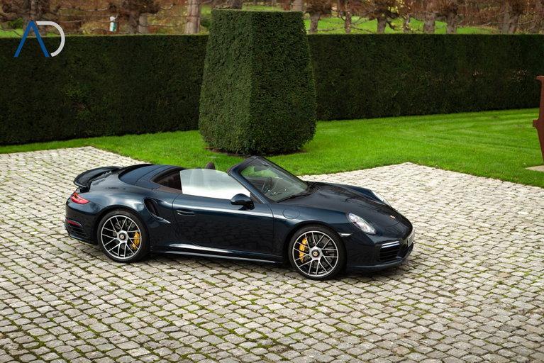 2017 Porsche (911) 991 Turbo S Cabriolet in Midnight Blue for sale!