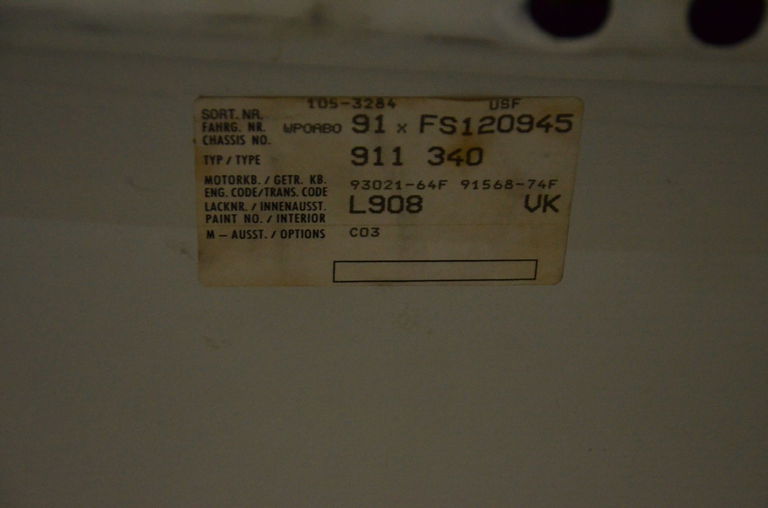 Porsche 911 Carrera 3.2 (US)