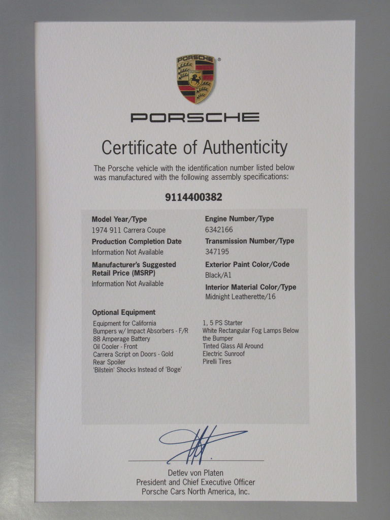 Porsche 911 Carrera (US)