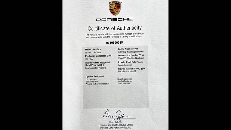 Porsche 911 S (F-Modell)