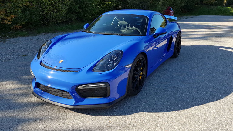 Porsche Cayman GT4 in PTS Maritim Blau!