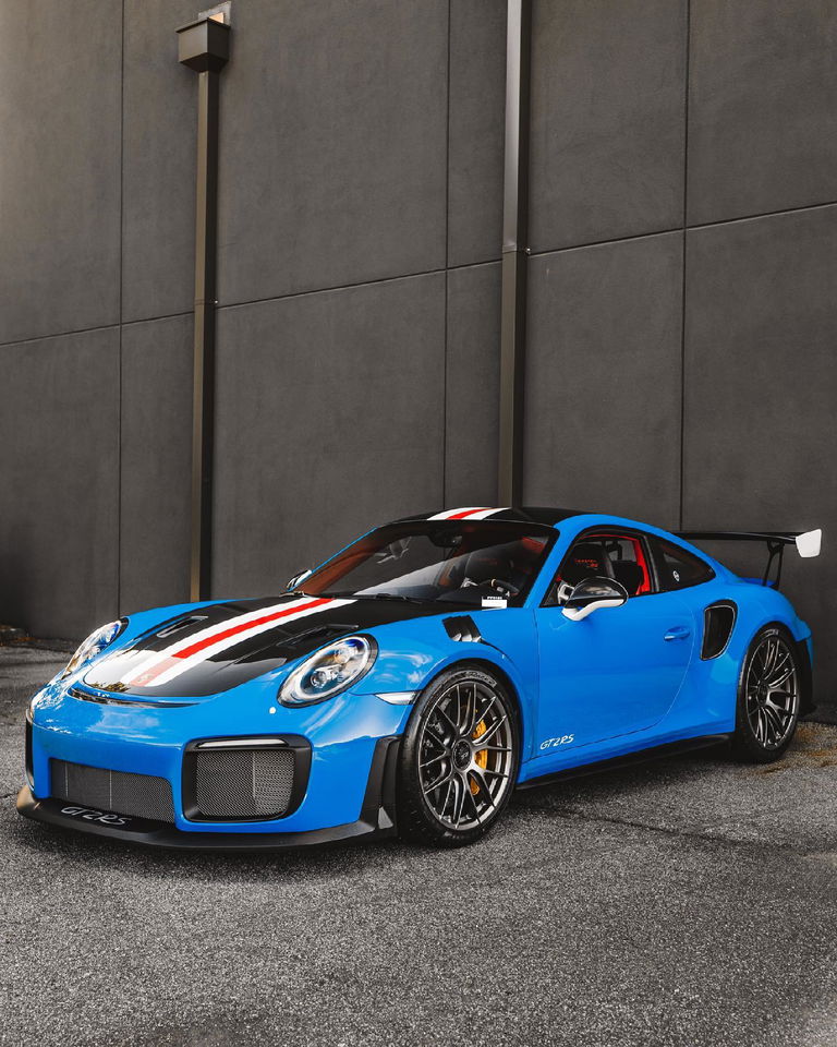世界100台限定　suhe 1/64 ポルシェ　911 GT2RS ブルー GB Bburago 1:64 Blue 911 GT2 RS Racing Sports Model Diecast