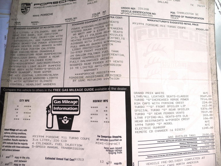 Porsche 964 Turbo 3,6