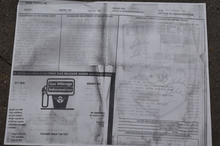 Porsche 911 Carrera 3.2 (US)