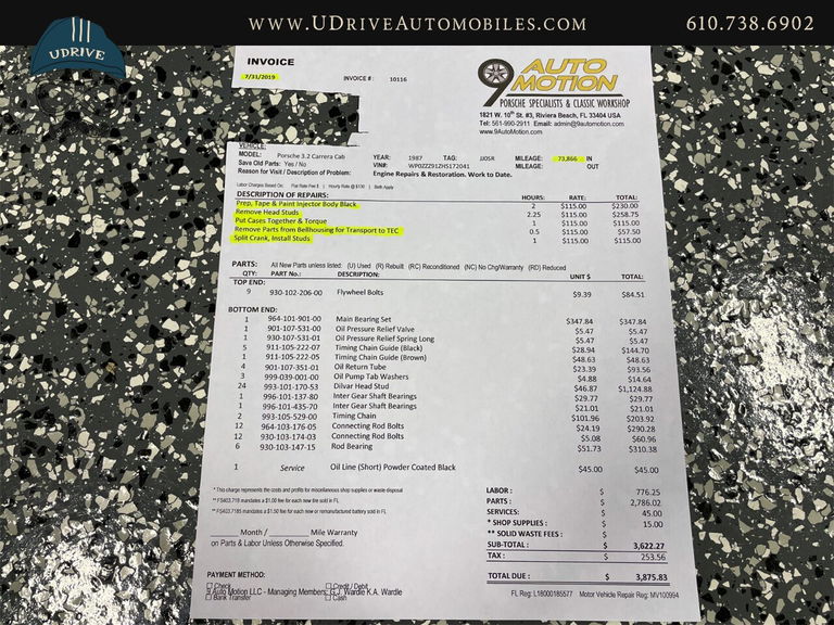 Porsche 911 Carrera 3.2 (US)