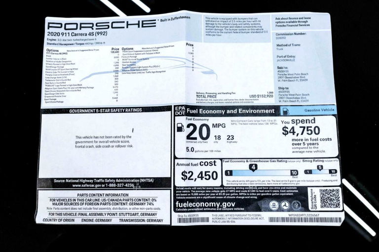 Porsche 992 Carrera 4S