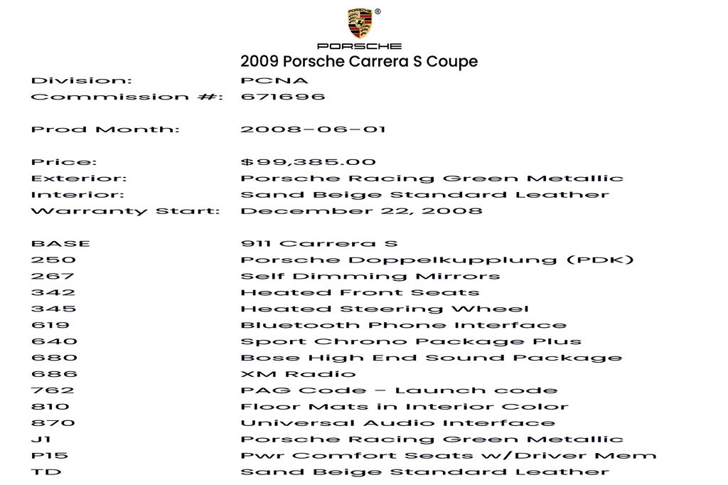 Porsche 997.2 Carrera S