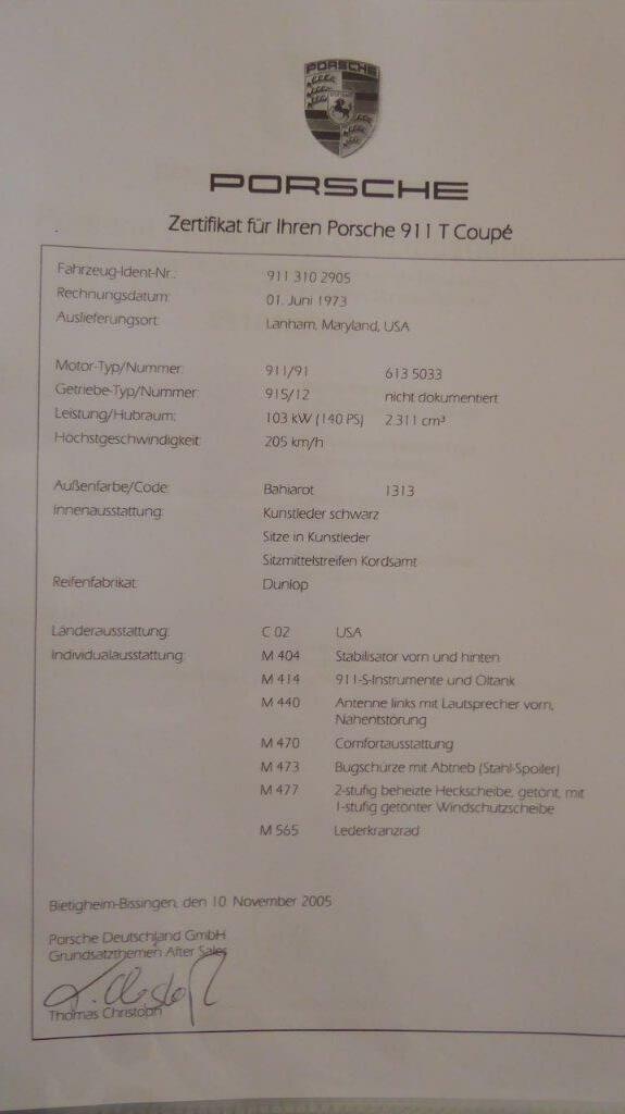 Porsche 911 T