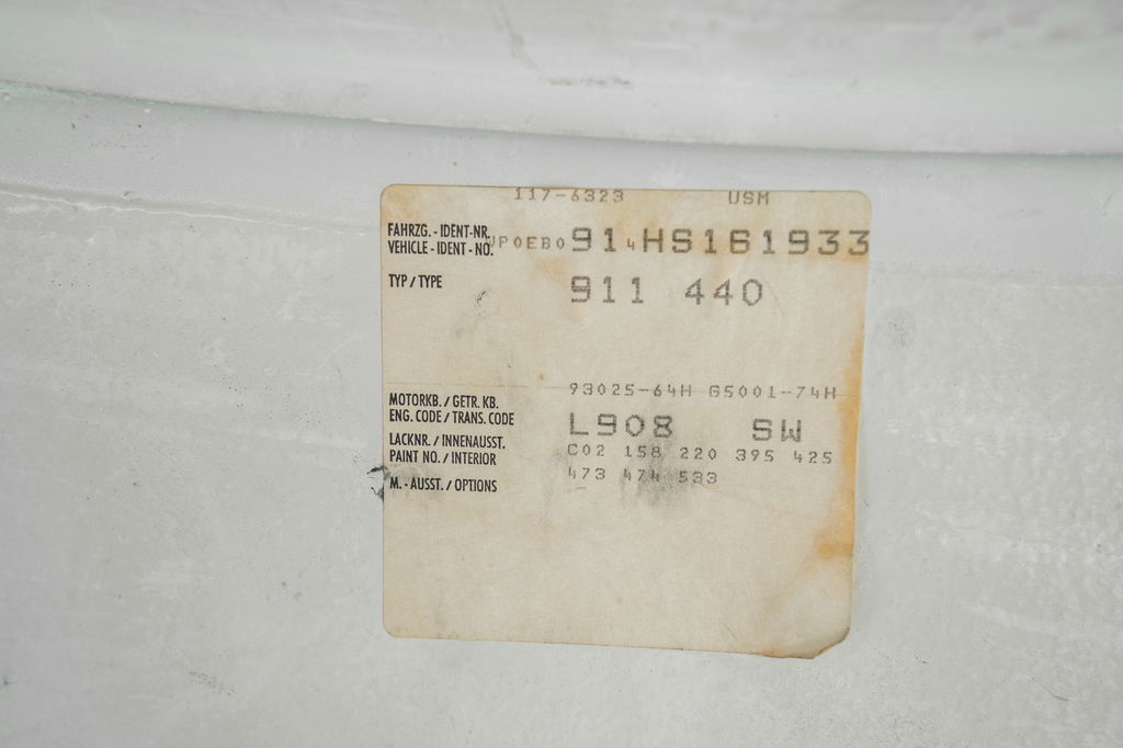 Porsche 911 Carrera 3.2 (US)