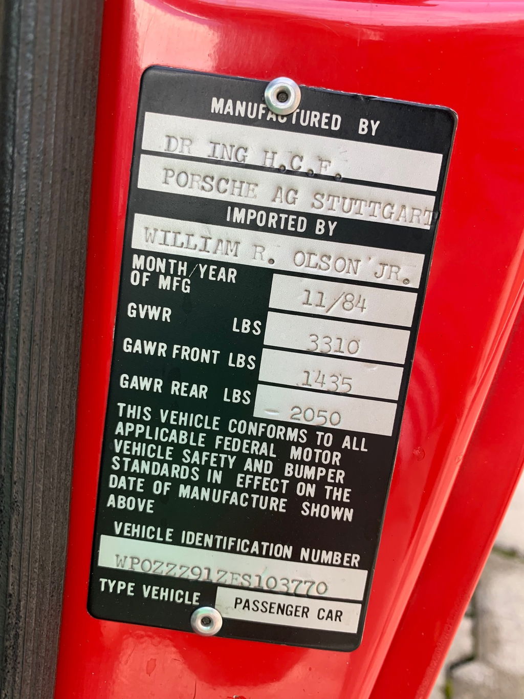 Porsche 911 Carrera 3.2