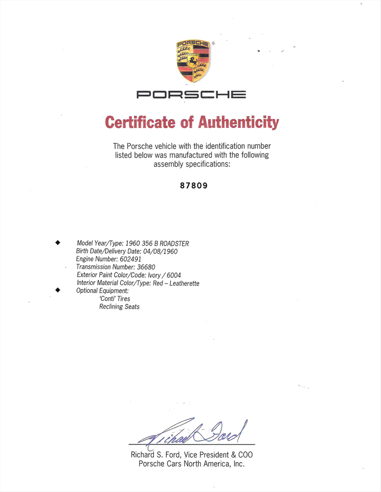 Porsche 356 B 1600 Roadster