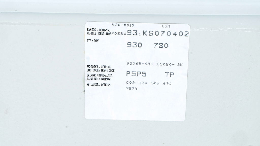 Porsche 911 Turbo Flachbau