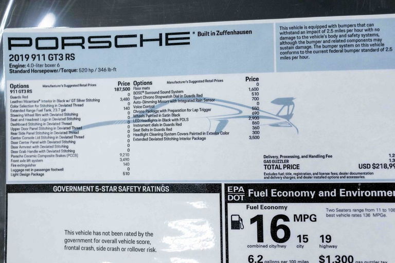 Porsche 991.2 GT3 RS