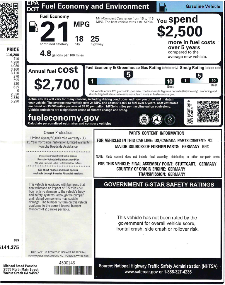 Porsche 991 Targa 4S