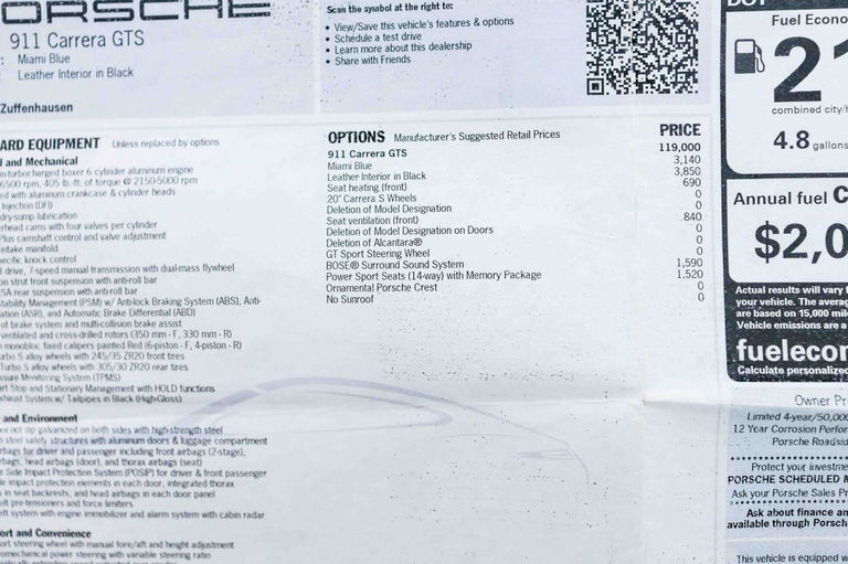 Porsche 991.2 Carrera GTS