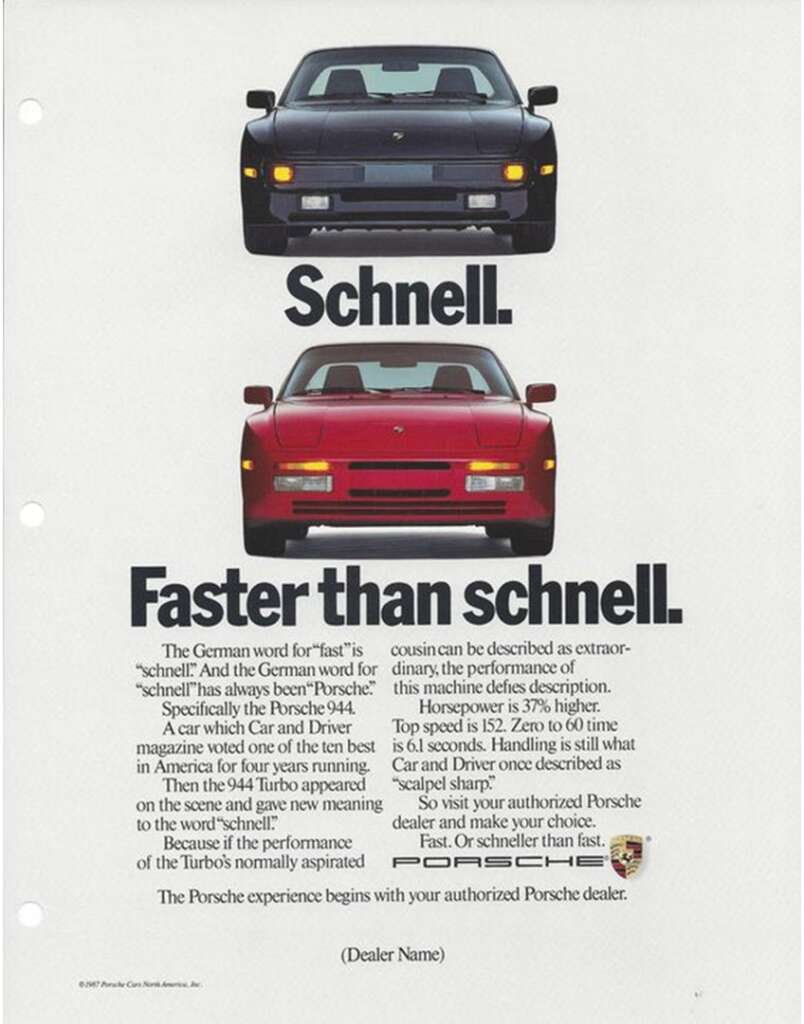 Porsche 944 Turbo Commercial
