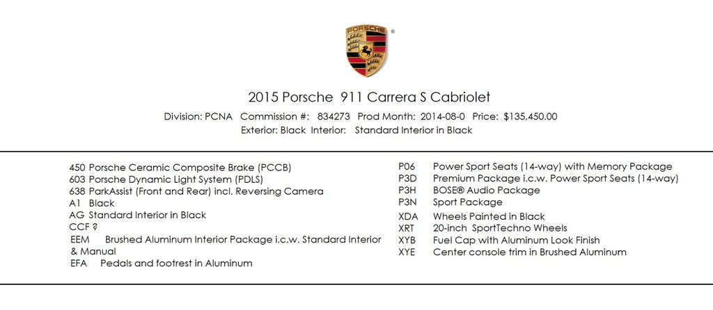 Porsche 991 Carrera S