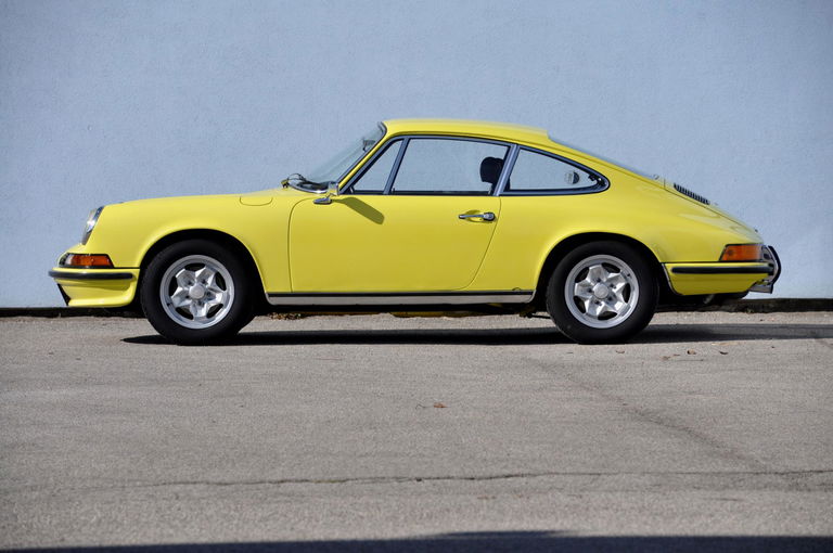 1973 Porsche 911 E 2.4 Coupe in Hellgelb